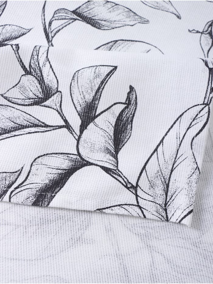 Скатерть «Доляна» Plant leaves, 146×180 см, 100% хлопок, рогожка 164 г/м²