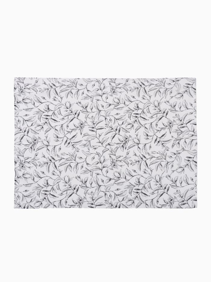 Скатерть «Доляна» Plant leaves, 146×180 см, 100% хлопок, рогожка 164 г/м²