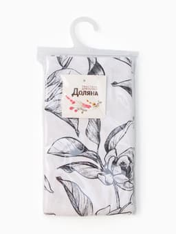 Дорожка на стол «Доляна» Plant leaves, 40×146 см, 100% хлопок, рогожка 164 г/м²