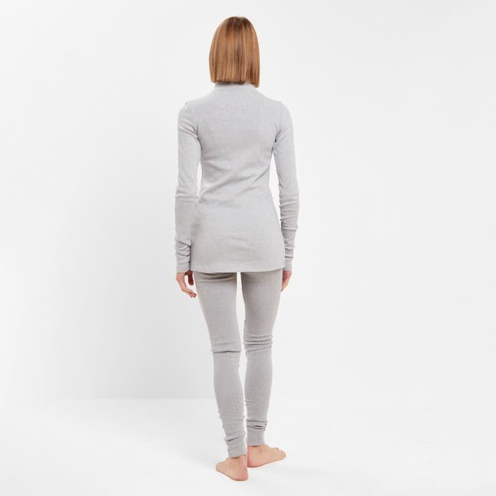 Термобельё женское (лонгслив, лосины) MINAKU, серое меланж, размер 46