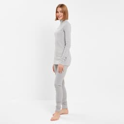 Термобельё женское (лонгслив, лосины) MINAKU, серое меланж, размер 50