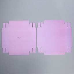 Коробка подарочная для цветов с вазой и пластиковыми окнами складная, упаковка, «Лаванда», 23×30×23 см