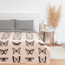 Покрывало 2-спальное «Этель» Butterfly dance, 180×215 см, 100% хлопок