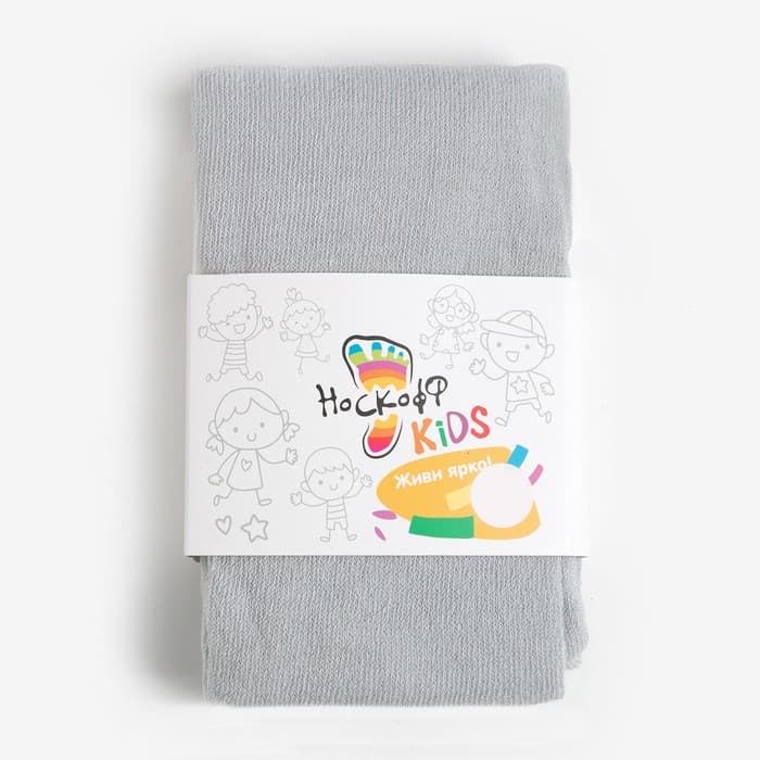 Колготки детские, светло-серые, рост 110-116 см