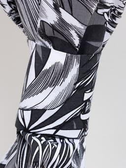 Шторы для кухни с подхватами «Этель» Palm leaves, 149×180 см, комплект - 2 шт.