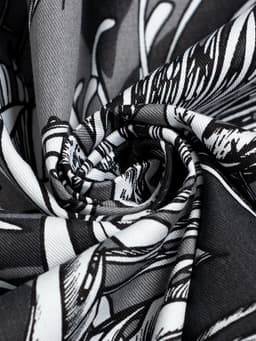 Шторы для кухни с подхватами «Этель» Palm leaves, 149×180 см, комплект - 2 шт.