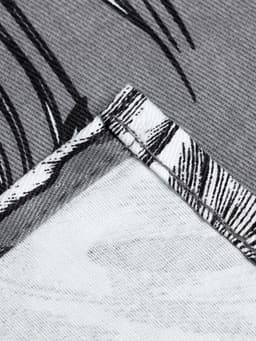 Шторы для кухни с подхватами «Этель» Palm leaves, 149×180 см, комплект - 2 шт.