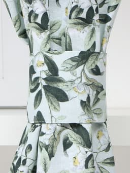 Шторы для кухни «Доляна» Apple flowers, 146×180 см - 2 шт., подхваты - 2 шт., 100% хлопок, 164 г/м²