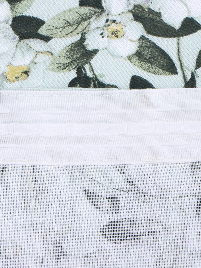 Шторы для кухни «Доляна» Apple flowers, 146×180 см - 2 шт., подхваты - 2 шт., 100% хлопок, 164 г/м²