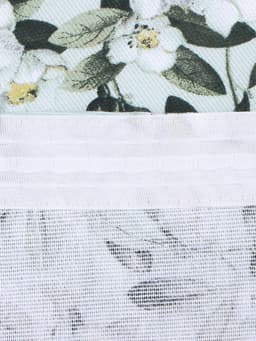 Шторы для кухни «Доляна» Apple flowers, 146×180 см - 2 шт., подхваты - 2 шт., 100% хлопок, 164 г/м²