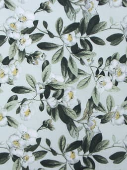 Шторы для кухни «Доляна» Apple flowers, 146×180 см - 2 шт., подхваты - 2 шт., 100% хлопок, 164 г/м²