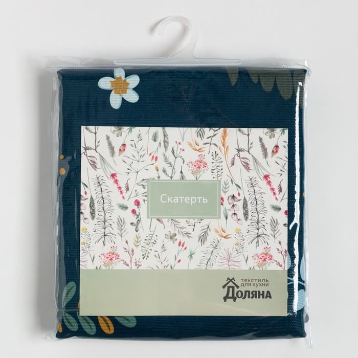Скатерть «Доляна» Twilight forest, 146×220 см, 100% хлопок, рогожка 164 г/м²