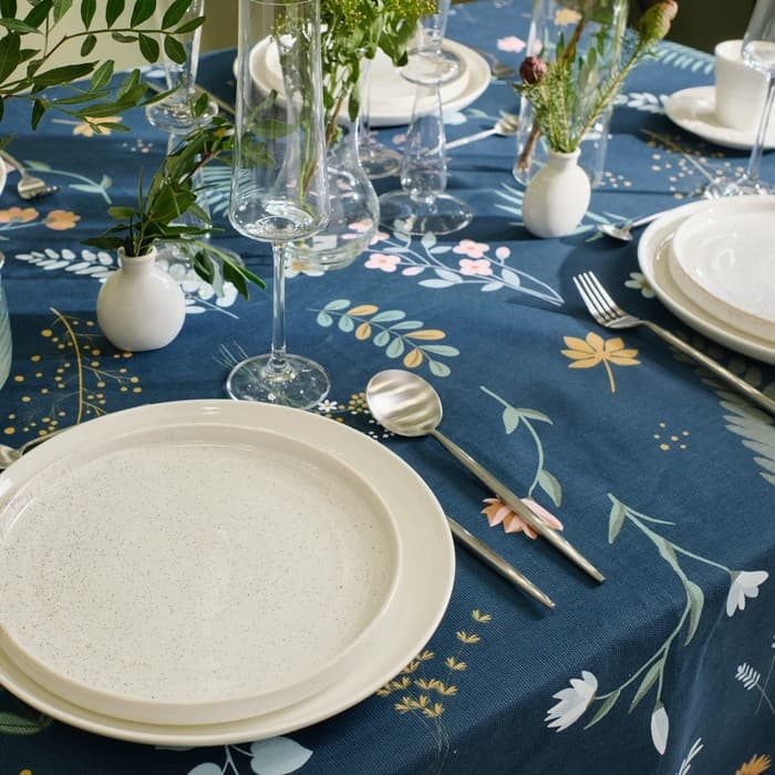 Скатерть «Доляна» Twilight forest, 146×220 см, 100% хлопок, рогожка 164 г/м²