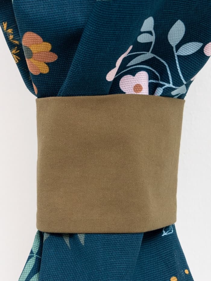 Шторы для кухни «Доляна» Twilight forest, 146×180 см - 2 шт., подхваты - 2 шт., 100% хлопок, 164 г/м²