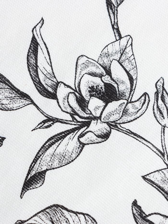 Шторы для кухни «Доляна» Plant leaves, 146×180 см - 2 шт., подхваты - 2 шт., 100% хлопок, 164 г/м²