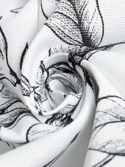 Шторы для кухни «Доляна» Plant leaves, 146×180 см - 2 шт., подхваты - 2 шт., 100% хлопок, 164 г/м²