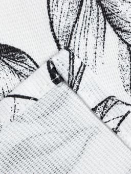 Шторы для кухни «Доляна» Plant leaves, 146×180 см - 2 шт., подхваты - 2 шт., 100% хлопок, 164 г/м²