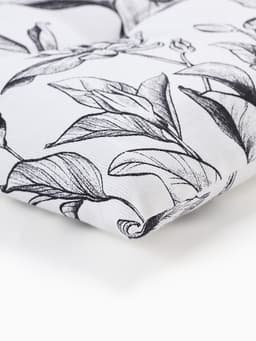 Подушка на стул «Доляна» Plant leaves, 42×42 см, белая