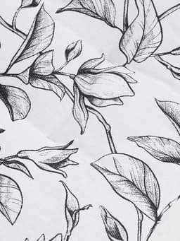 Подушка на стул «Доляна» Plant leaves, 42×42 см, белая
