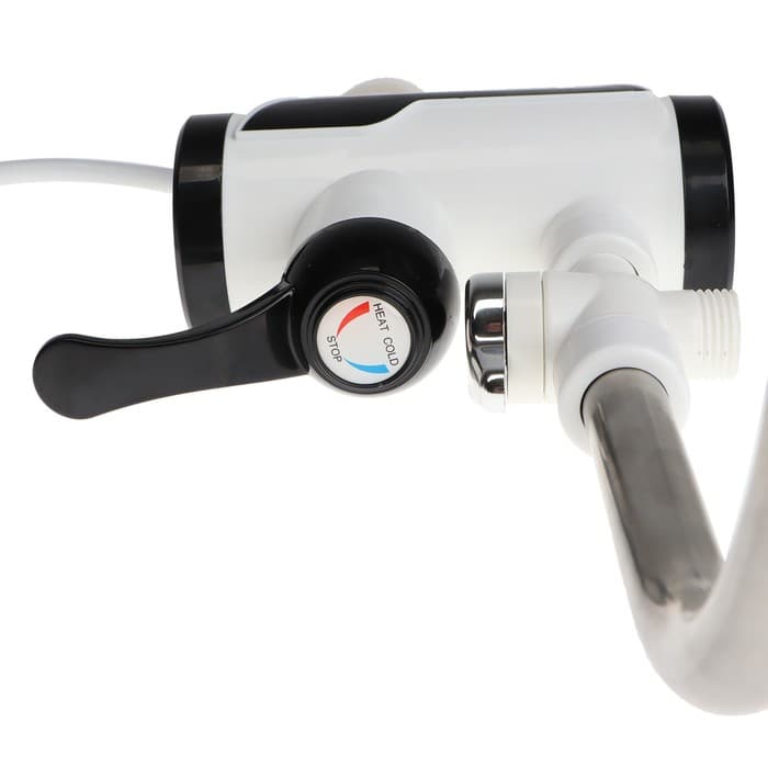 Кран-водонагреватель Luazon LHT-03, проточный, с душевой лейкой, 3 кВт, 220 В, белый