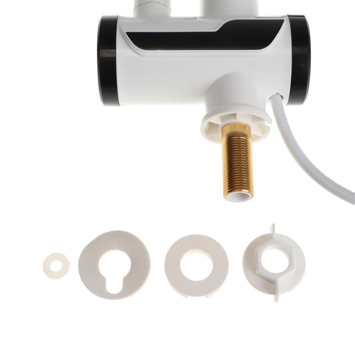 Кран-водонагреватель Luazon LHT-03, проточный, с душевой лейкой, 3 кВт, 220 В, белый