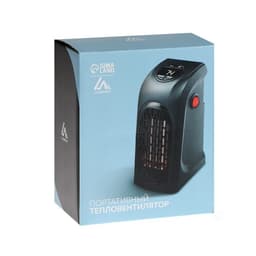 Тепловентилятор электрический Luazon LTO-02, портативный, 400 Вт, 23 м², 2 режима, чёрный