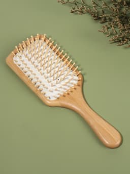 Расчёска массажная BAMBOO, широкая, бамбуковая, 8×25(±1) см