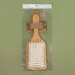 Расчёска массажная BAMBOO, широкая, бамбуковая, 8×25(±1) см