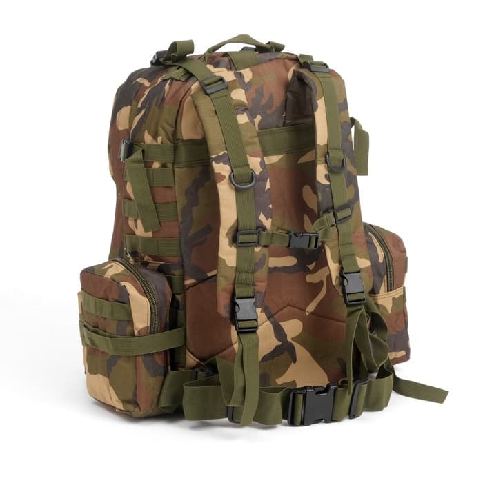Рюкзак тактический туристический Storm tactic, 50 л, с карманами, расцветка мультикам, коричневый
