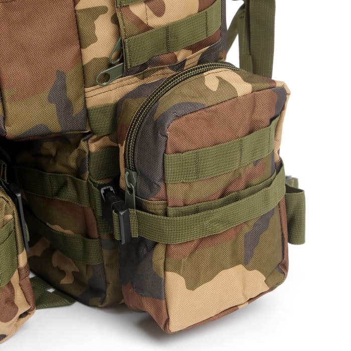 Рюкзак тактический туристический Storm tactic, 50 л, с карманами, расцветка мультикам, коричневый
