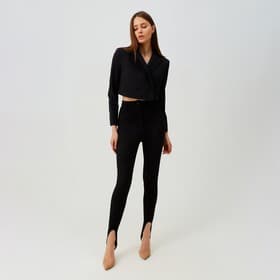 Легинсы классические женские MINAKU: Casual Collection, чёрные, размер 40