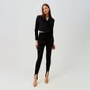 Легинсы классические женские MINAKU: Casual Collection, чёрные, размер 40