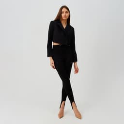 Легинсы классические женские MINAKU: Casual Collection, чёрные, размер 40