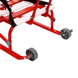 Санки детские складные Nikki 2, с ручкой, цвет алый