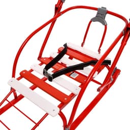 Санки детские складные Nikki 2, с ручкой, цвет алый