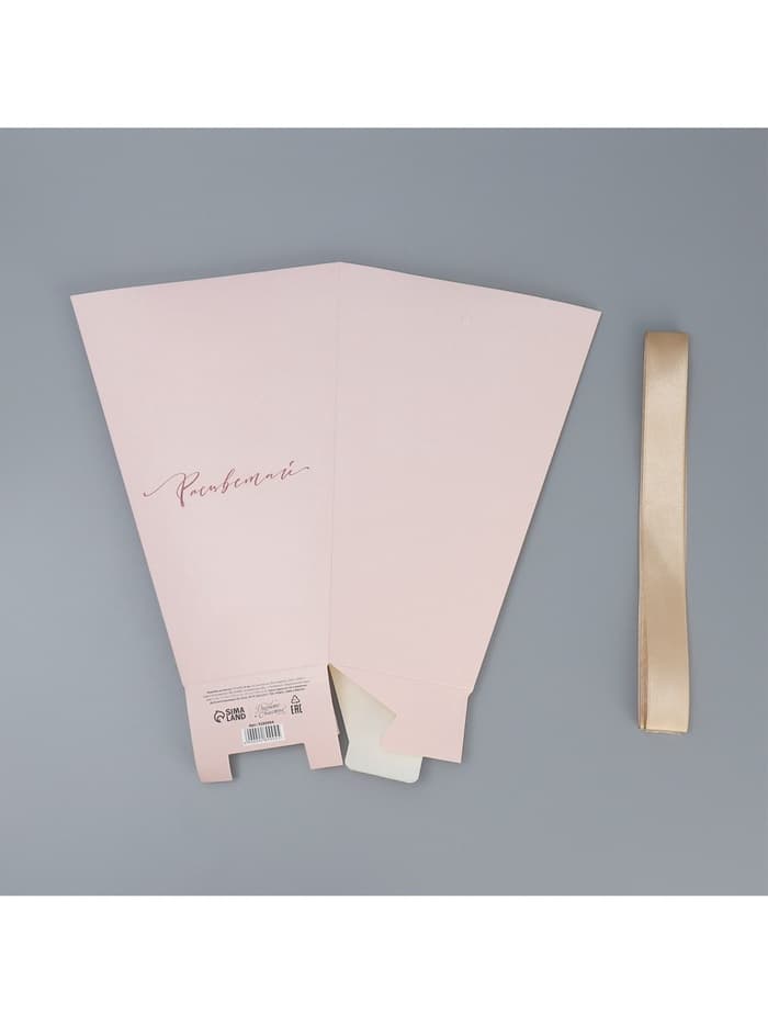 Переноска для цветов на лентах «Расцветай», 17×25×9 см