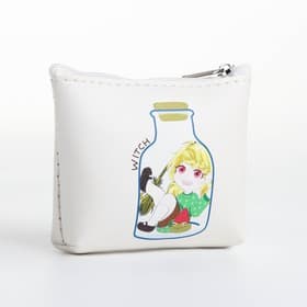 Кошелёк детский «Аниме girl», монетница, на молнии, с рисунком, белый