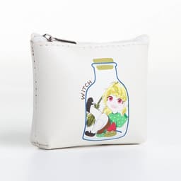 Кошелёк детский «Аниме girl», монетница, на молнии, с рисунком, белый