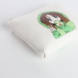 Кошелёк детский «Аниме avocado», монетница, на молнии, с рисунком, белый