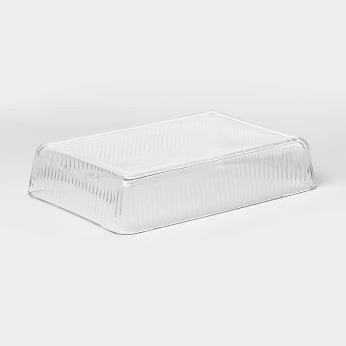 Форма для запекания Paşabahçe Borcam, 3 л, 30.6×20.9 см, прямоугольная, жаропрочное стекло, прозрачная