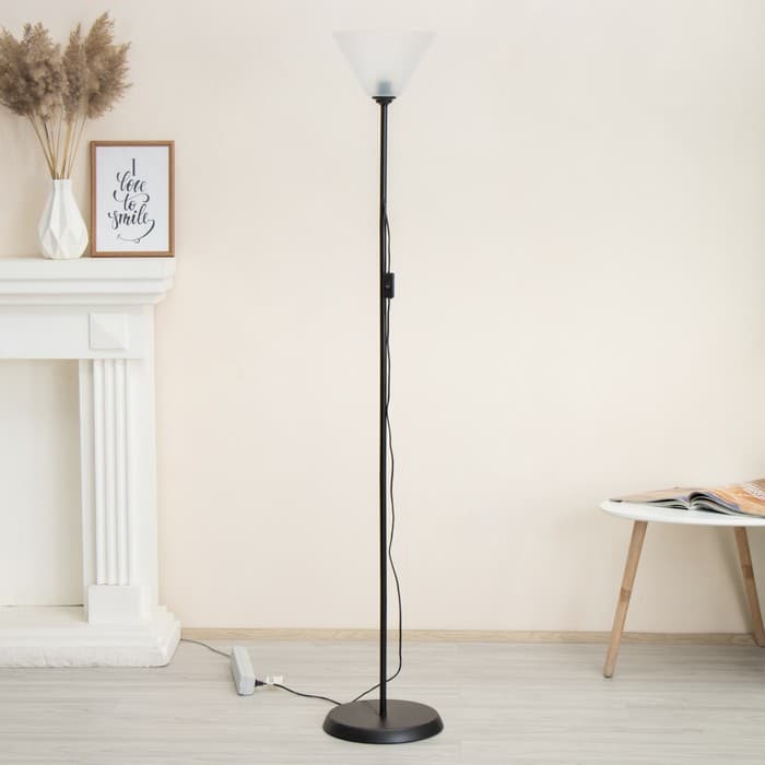 Торшер «Изи» 1×15 Вт Е27 МОДЕЛЬ: BR=01006 черный/прозрачный