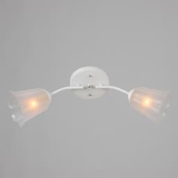 Люстра на потолок BayerLux «Онлайн», 2×15 Вт, Е27, белый/прозрачный