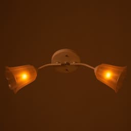 Люстра на потолок BayerLux «Онлайн», 2×15 Вт, Е27, белый/прозрачный