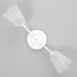 Люстра на потолок BayerLux «Онлайн», 2×15 Вт, Е27, белый/прозрачный