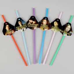 Трубочки для коктейлей «Искусство», в наборе 6 штук