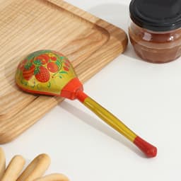 Ложка деревянная «Традиционная», полубаская, 19×6 см, МИКС