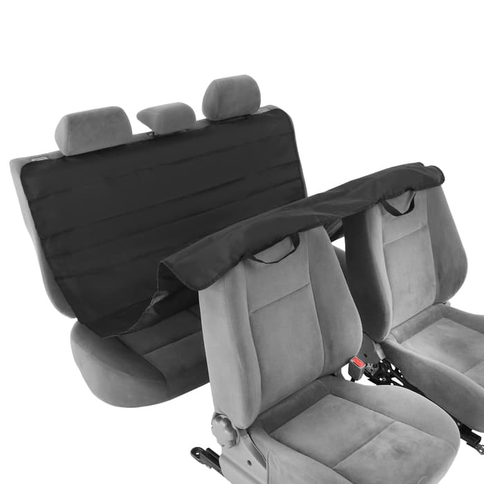 Накидка-автогамак для перевозки животных, 130×150 см, оксфорд, черный