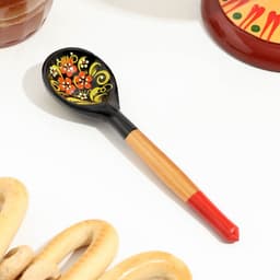 Ложка деревянная «Чернушка», 14.7×3.5 см, МИКС