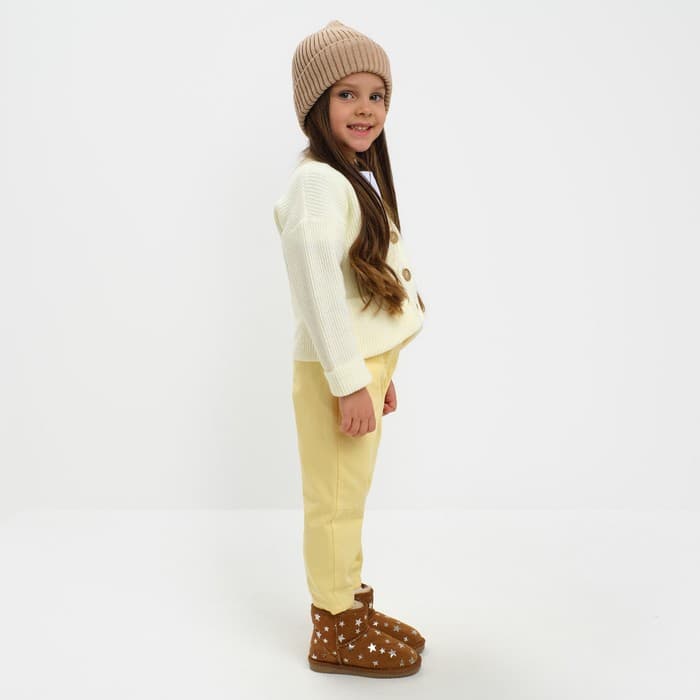 Кардиган для девочки KAFTAN, цвет молочный, размер 30 (98-104 см)