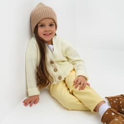 Кардиган для девочки KAFTAN, цвет молочный, размер 30 (98-104 см)